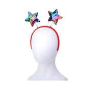 Ободок карнавальный "Яркие звезды", S2088 Микс - фото