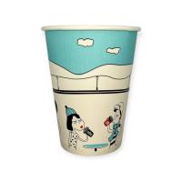 Стакан бумажный 350мл для горячего Встреча D90 50шт Разноцветный - фото