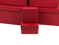 Коробка Вишневый, 10.5*10.5*6 см Бордо - фото