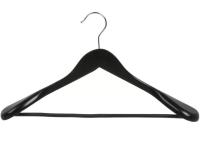 Вешалка-плечики дерев. д/одежды, с широким плечом, черный LH031BL Черный - фото