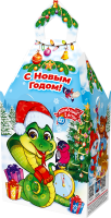 Новог.коробка "Замок малый "Время встречи" с игрой и анимацией Разноцветный - фото