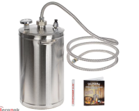 Комплект:Самогонный аппарат (дистиллятор)"Первач" Дачно-Деревен.16Т, 16л+Уголь актив. кокос "Первач" ЛЮКС, 450г Серебро - фото