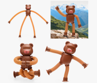 Игрушка-антистресс "Мишка" тянущийся, 00-6666 Игрушка-антистресс "Мишка" тянущийся, 00-6666 Коричневый - фото