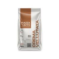 Кофе PiazzaDelCaffe CREMA VELLUTATTA 1кг Коричневый - фото