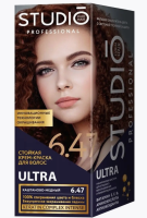 Краска для волос Студио Профешнл 6.47 Каштаново-медный NEW 50/50/15 мл, 6 шт/кор, арт. 50403  - фото