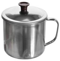 Кружка  500мл 10см с/крышкой нерж, арт. AST-002-КК-10 Серый - фото