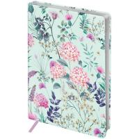 Ежедневник недатированный A5 кожзам Greenwich Line "Romance.Meadow flowers", 136 листов  - фото