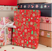 Коробка Сладкий Новый Год, с блестками, 19*13,5*6 см Разноцветный - фото