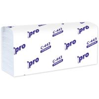 Полотенца бум. Protissue Z слож. 2-сл, 21*23см, целлюлоза, сист Tork H2, арт. С196/С443 Белый - фото