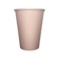 Стакан бумажный 350мл для горячего Нежно-розовый (50шт) Розовый - фото