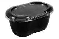 Комплект Контейнер СпК-1409-500 мл черн. + Крышка СпК-1409К, 1шт Черный - фото