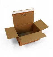 Коробка универсальная из гофрокартона с печатью 213*153*109мм Коричневый - фото