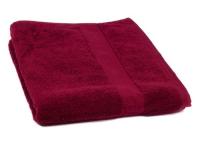 Полотенце махровое 500 г/м2  70*140 гладкокрашенное, цвет бордовый Бордо - фото