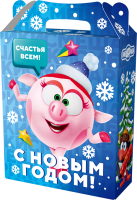 Новог.коробка "Домик "Смешарики" ЛИЦЕНЗИЯ Разноцветный - фото