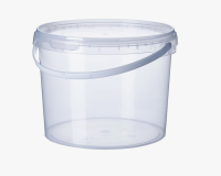 Комплект Ведро 5,5л прозрач + Крышка д/ведра 5,5л (D-230мм) Прозрачный - фото