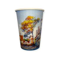 Стакан бумажный 350мл для горячего Светлогорск 50шт Голубой - фото