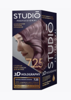 Краска для волос Студио Профешнл 7.25 Темное розовое золото NEW 50/50/15 мл, 6 шт/кор, арт. 53152  - фото