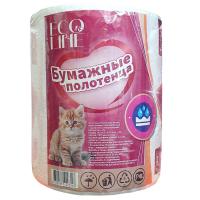 Полотенца бумажные в рулоне Ecoline XL 2 слоя 400 листов белые Белый - фото