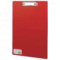 Доска-планшет BRAUBERG "Comfort" с  прижимом А4, красная Красный - фото
