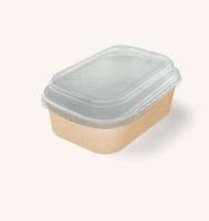 10шт Коробка с купольной PET крышкой OSQ CASE BOWL 660 Коричневый - фото