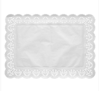 Салф. кружев. прямоуг. 36см*46см 1/10 (14"х18") ДОПРОДАЖА Белый - фото