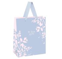 Пакет подар. "Pink twigs", 18*23*10 см, MESHU, матовая ламинация, MS 66138 Сиреневый - фото