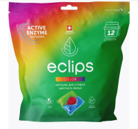Капсулы для стирки «Eclips» Color 12 шт. (арт.1800) 4816021800217  - фото
