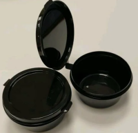 Банка-соусник 30мл с крышкой 1/80 (24) (черный)арт.1234Ч Черный - фото