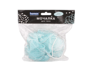 Мочалка для тела из нейлона "Очень Нежная", Шар 40 гр, двухцветный, HOMEX, 7060 (50)  - фото