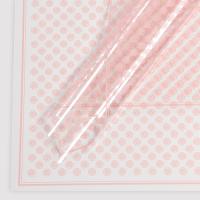 Пленка для цветов глянцевая, "Цветочный орнамент", 58х58см, розовый   9257691 (1200) Розовый - фото