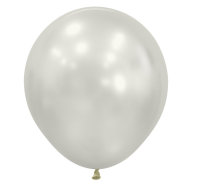 Шар латексный Sempertex (18''/46 см) Устрично-белый (806), шелк, 1 шт.(3), Воздушные шары Белый - фото