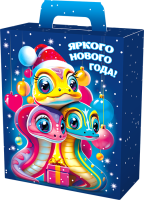 Новог.коробка "Презент "Диско" с анимацией Разноцветный - фото