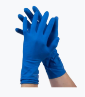 Перчатки Еcolat, латексные хозяйственные, синие, XL (70)  Синий - фото