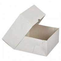 Коробка картонная белая 25*25*12 для торта, 10 шт Белый - фото