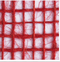 Лента п/э из джута DECO JUTE nastro tess. mm 50x3m in T.R. 40065020401 ROSSO  - фото
