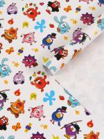 Бумага упаковочная глянцевая «Смешарики», 70×100 см, 10941043 Разноцветный - фото