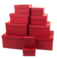 Коробка Вишневый, 28*28*15 см Бордо - фото