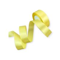 Лента тканная атласная 25мм*25Y Светло-желтая, F014-25/10 Желтый - фото