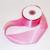 Лента тканная атласная 50мм*25Y Розовая, арт. 0925-50/05  - фото