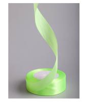 Лента атласная 25мм*25ярд JD салатовый Салатовый - фото