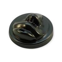 Крышка д/стакана бум.350-450мл.черная ГУБЫ 1/40, арт. CLIPB-90 Черный - фото