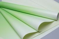 Пленка матовая Пастель 50см х 10м салатовый с переходом/оливковый светлый Зеленый - фото