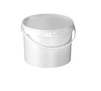 Комплект Ведро 5,5л белое + Крышка д/ведра 5,5л белая (D-230мм) Белый - фото