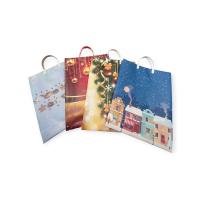 Пакет п/п (L) с пластмассовыми ручками "НОВЫЙ ГОД" Разноцветный - фото