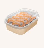 10шт Коробка с купольной PET крышкой OSQ CASE BOWL 860 Коричневый - фото