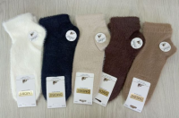 Носки женские DMDBS укороч., пушистые, норка, арт. B616 Микс - фото