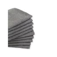 Салфетка махровая, гладкокрашеная, 30*30, 380 г/м2, цвет: 910-серый, арт. ВТ 30-30Г Серый - фото