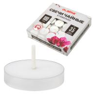 Свечи чайные Standard, до 3,5 часов горения, вес 9г, коробка 100шт, в гильзе, LAIMA, 609198 Белый - фото