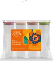 Набор для специй Sugar&Spice Honey 4 шт. микс SE112312998 Прозрачный - фото