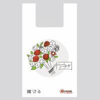 Майка-пакет 28*7*48 12мк "Спасибо за покупку" 1/100 RI-085  - фото